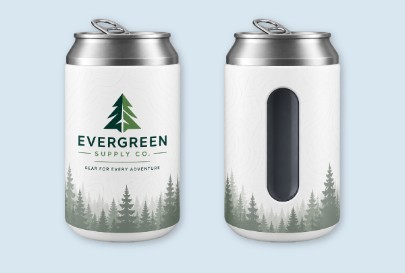 Custom imprinted Magnet Coolie for Bend, OR with a local business logo