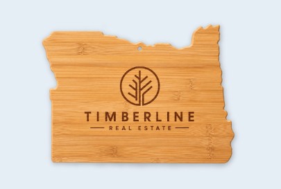 Custom imprinted Bamboo Cutting Boards for Bend, OR with a local business logo