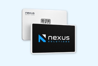 Custom imprinted Business Card for Bend, OR with a local business logo